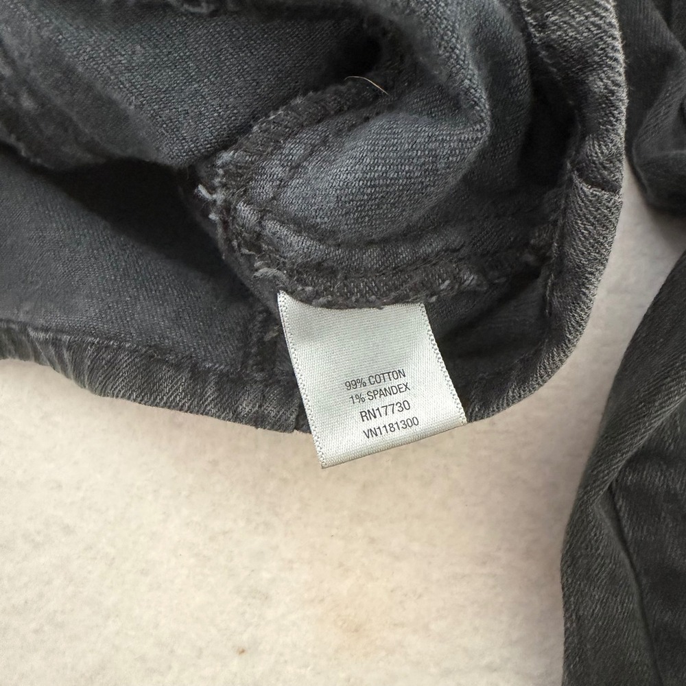 Converse One Star Black Denim Military Jacket Shawl Collar Women Med VN1181300 - Picture 4 of 7
